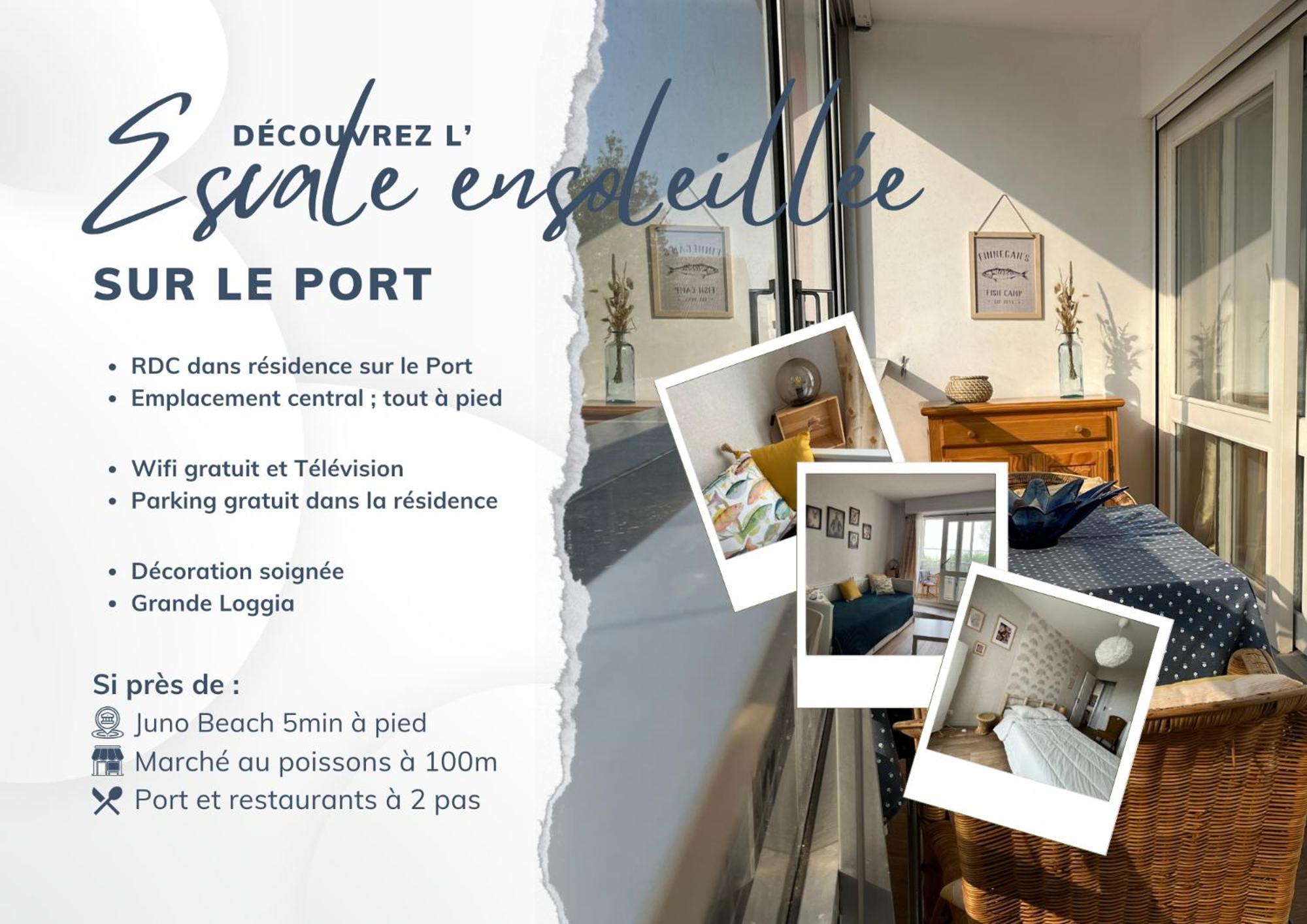 L'Escale Ensoleillee, 2 Pieces Sur Le Port Proche Juno Beach Courseulles-sur-Mer Exteriér fotografie